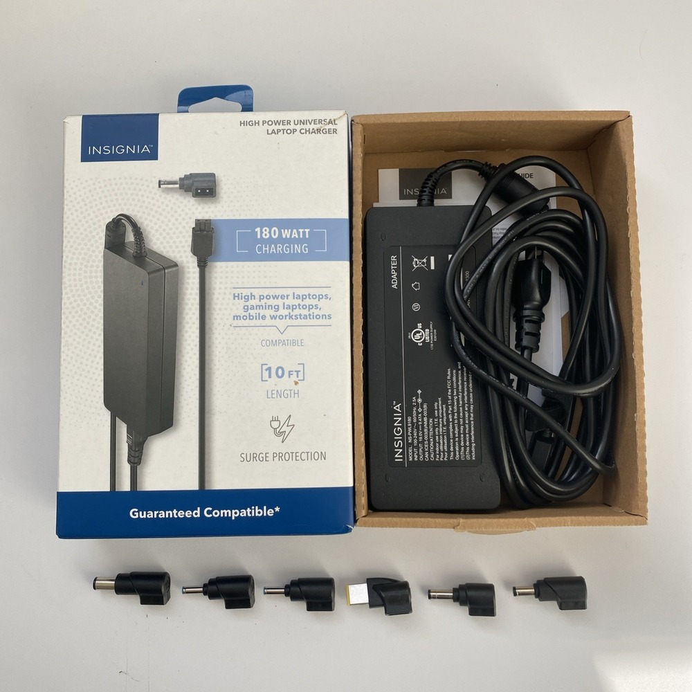 Insignia - 180W High Power Universal‎ Laptop Charger - NS-PWL9180